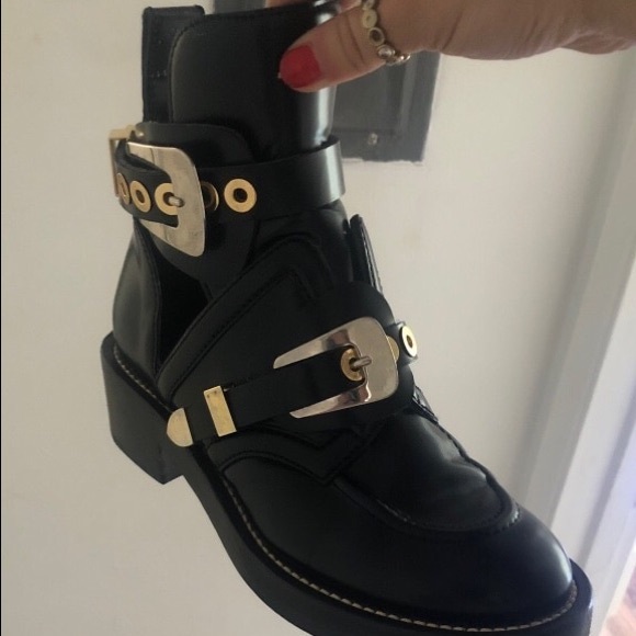 balenciaga cut out boots